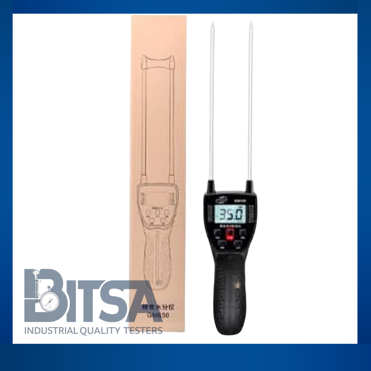 Higrometro de granos Benetech incluye harinas y alimentos