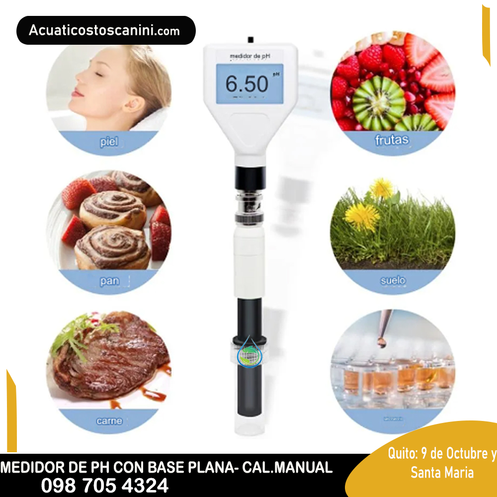 Ph Metro Digital Doble Decimal Tipo Pluma Con Calibración Manual base plana queso lácteos derivados carnes