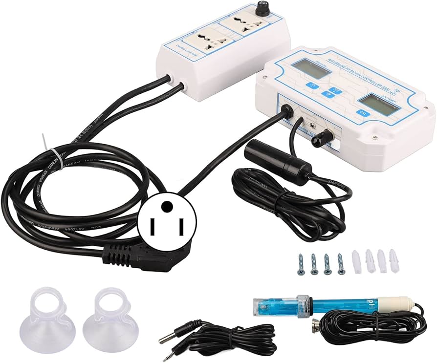 Tester Ph Wifi Profesional Blanco Controlador de pH y salinidad