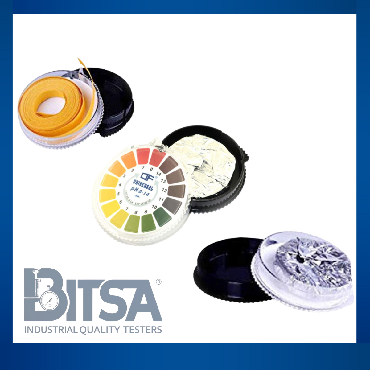 Test papel pH tornasol 0-14 en rollo 5M