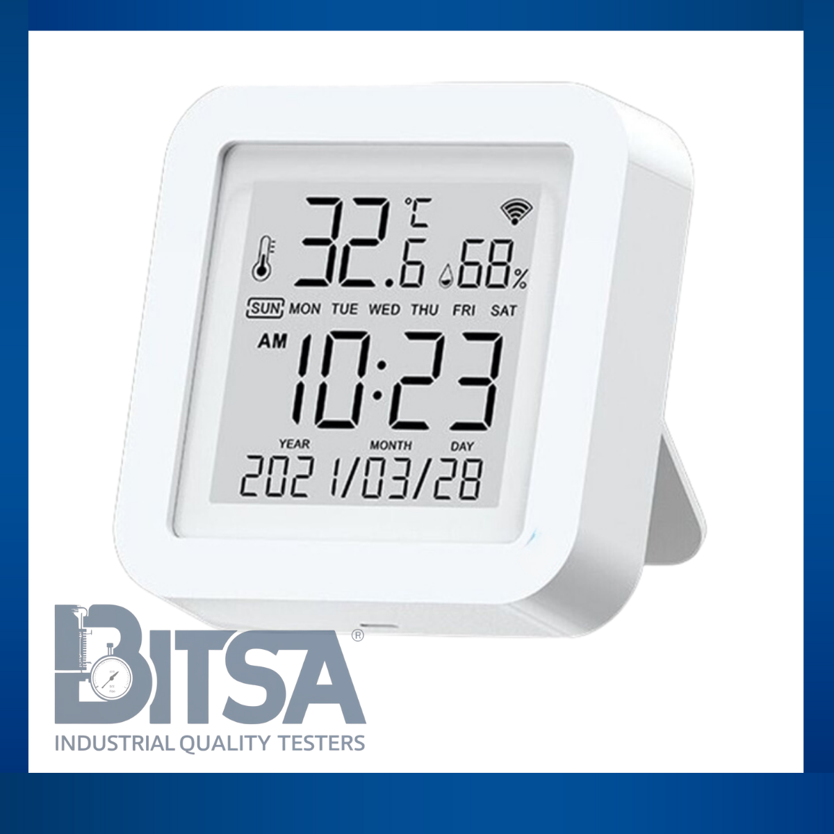 TermohigrÓmetro digital profesional con sensor wifi / alarma temperatura humedad en tiempo real