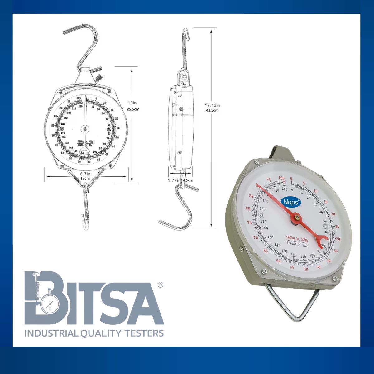 Pesa de 200lb  100kg ideal para pesca cocina ti